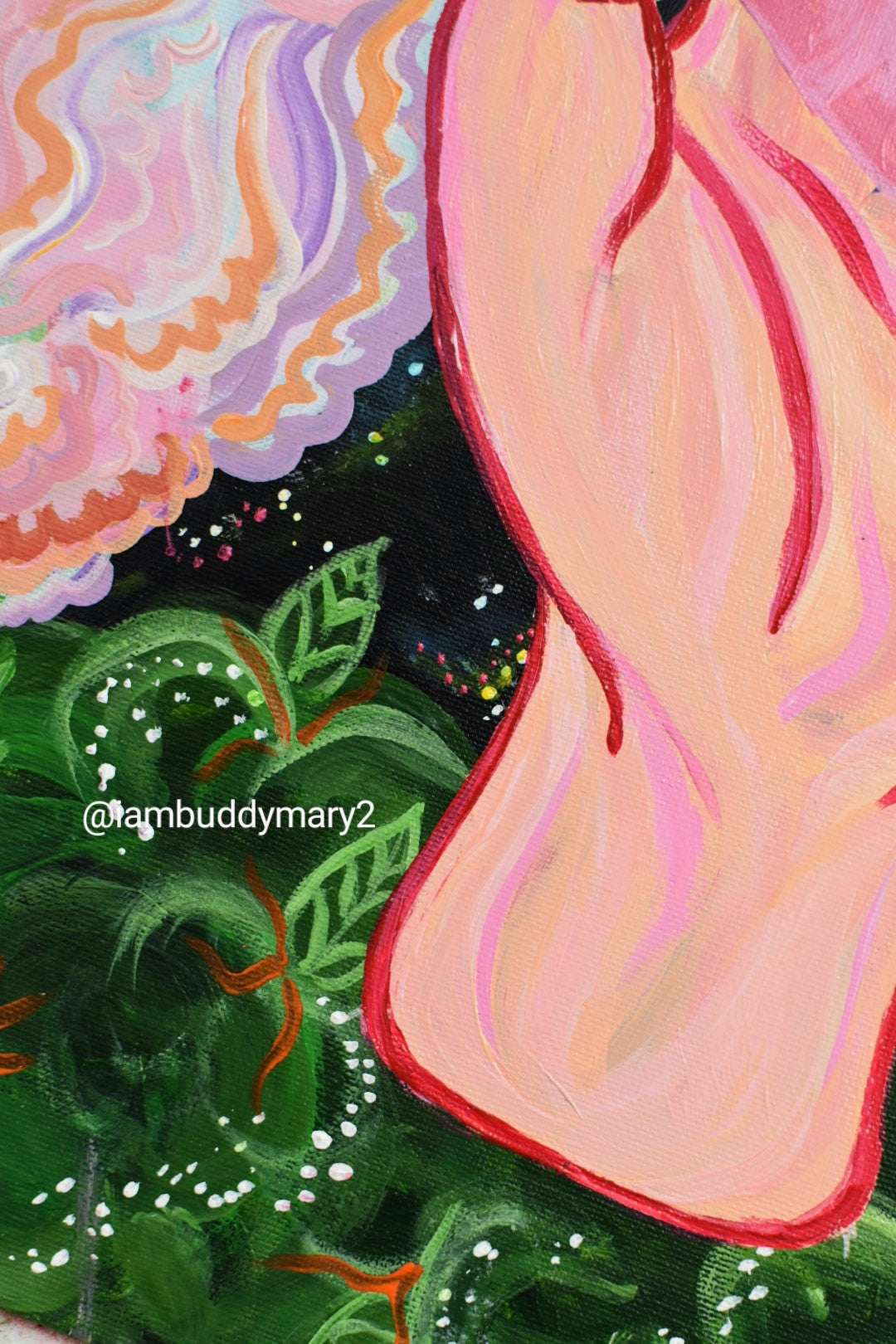 Trippy Smoking Hand Original Art