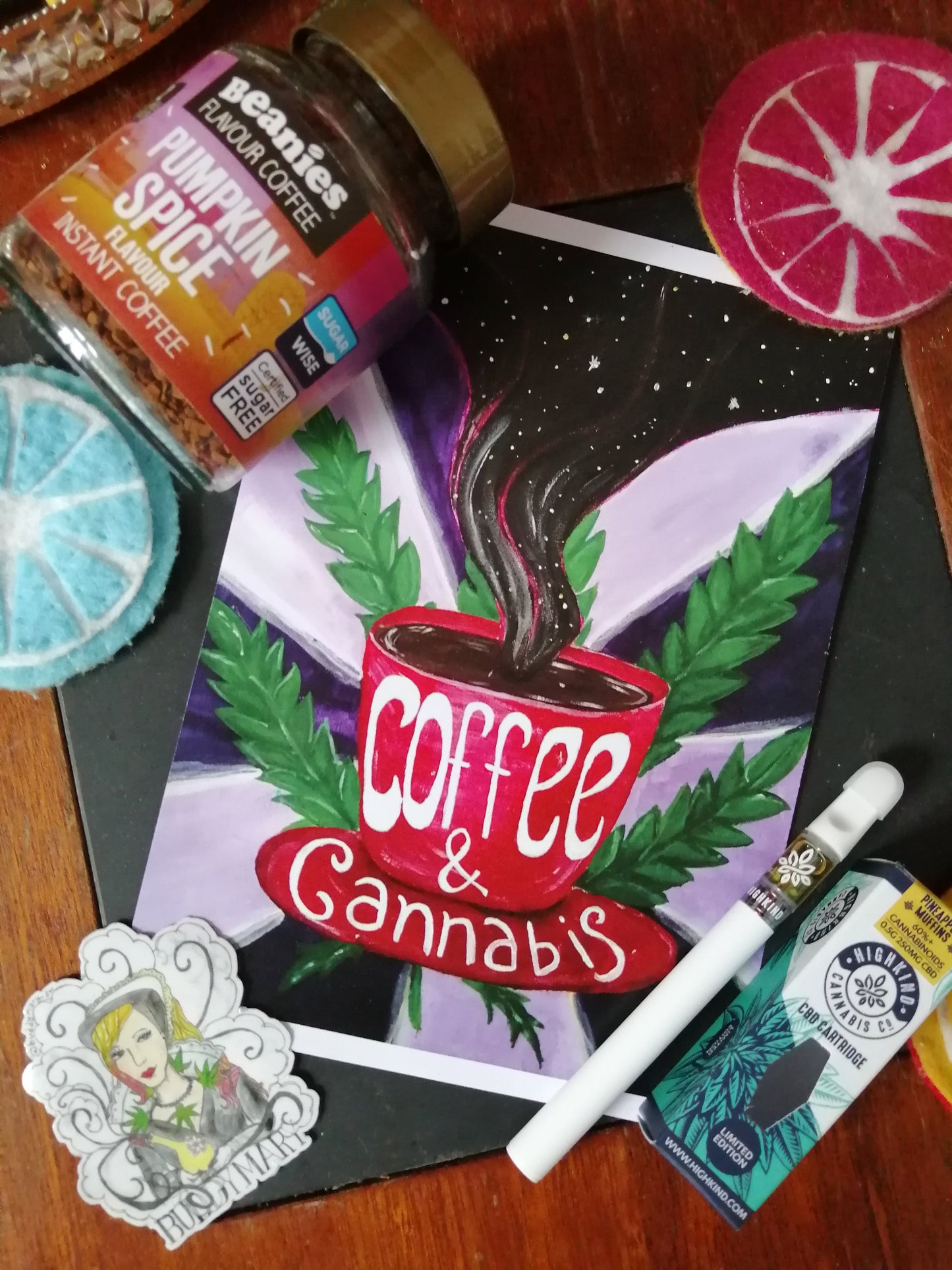 Coffee & Cannabis Print