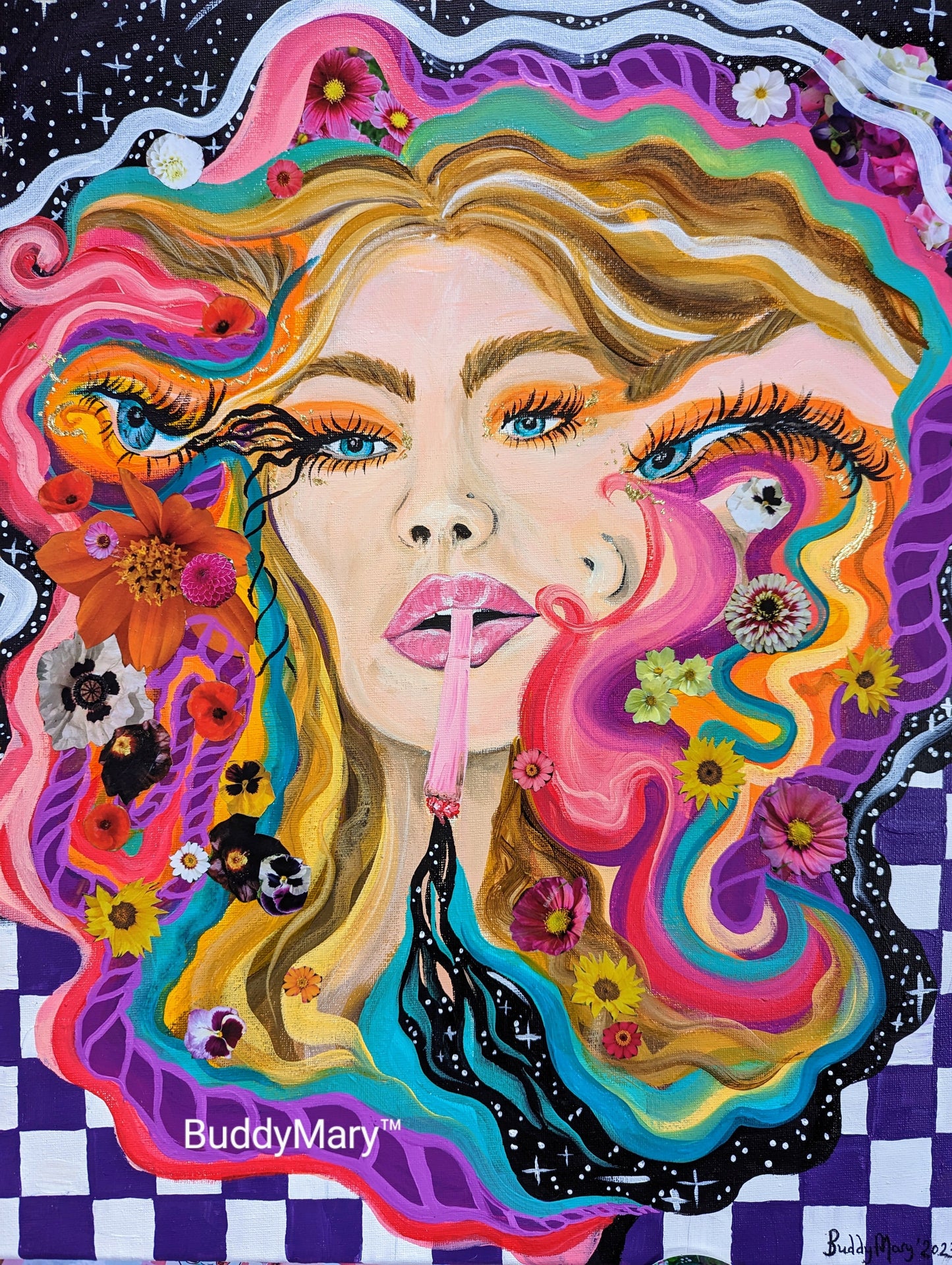 Waltz of the Flowers Painting Replica A4 Print