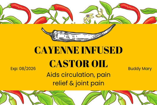 Cayenne Infused Castor Oil