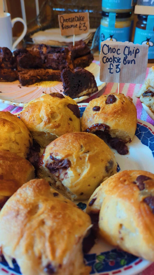 Double Choc Chip Cookies Bun Bomb